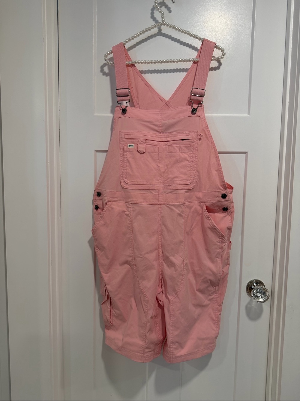 Duluth Trading Co Pink Short Overalls